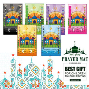 Islamic Muslim Sejadah KidsTeaching Educational Prayer Mat